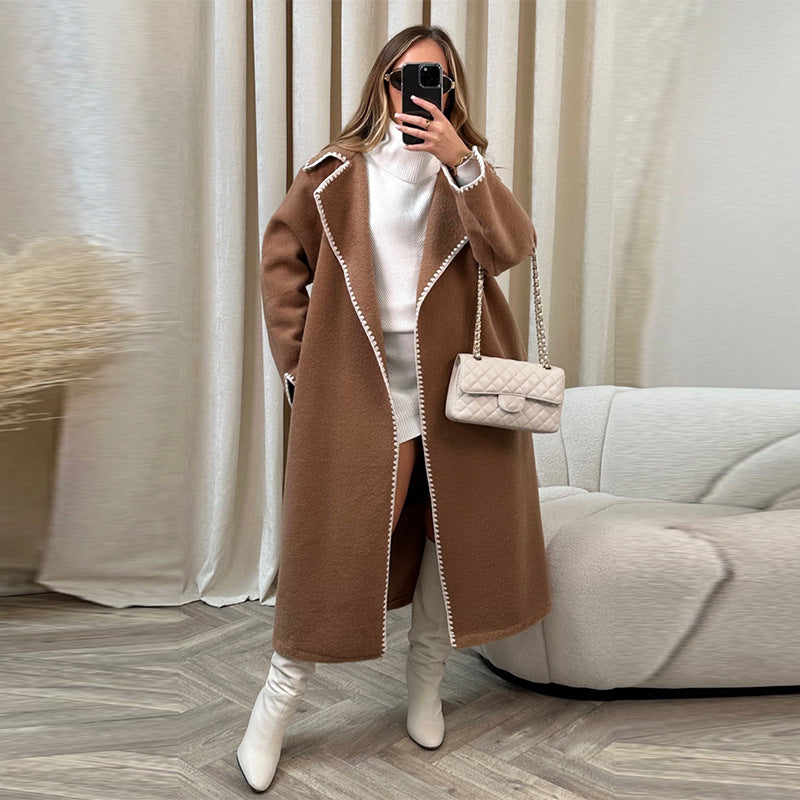Streetwave Women's Elegant Boucle Coat Luxurious Comfort For Transitional Season Wear