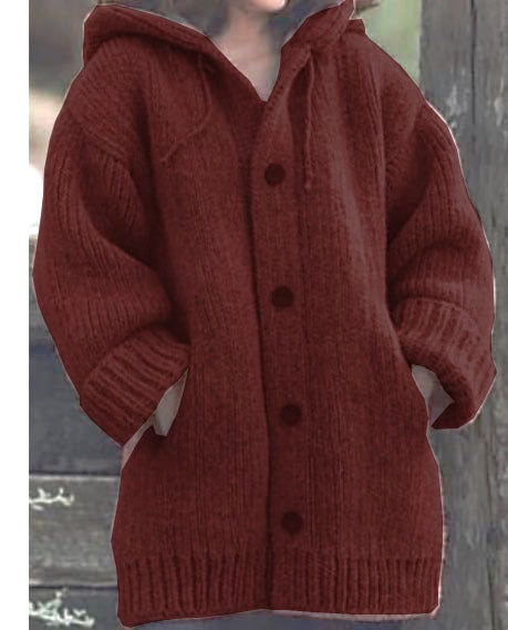 Street-wave Cozy Oversized Chunky Knit Cardigan For Women Stylish Warmth And Durability