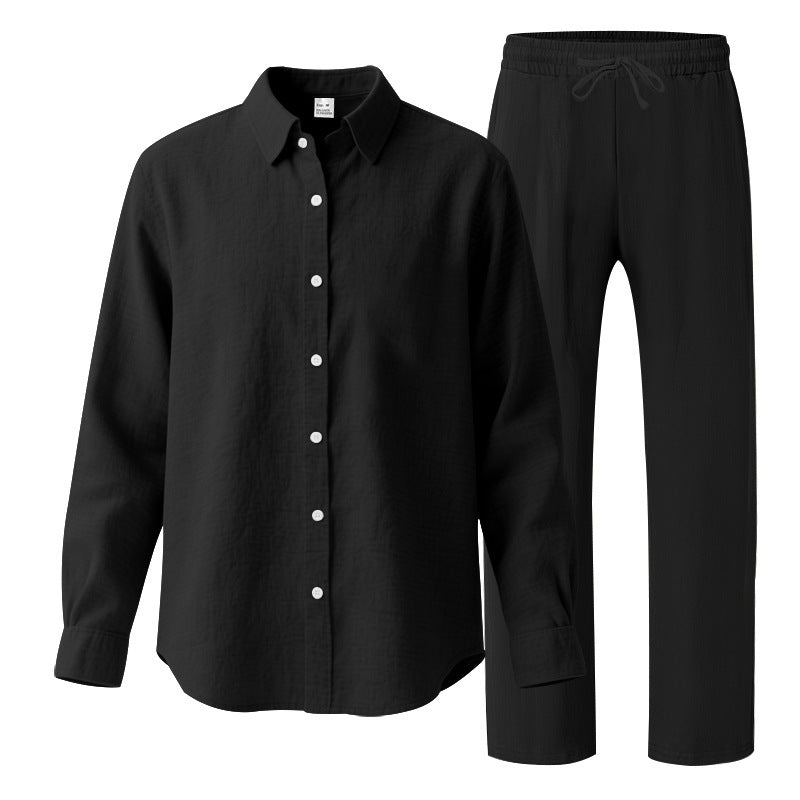 Street-wave Men's Casual Tracksuit Set With Top And Elastic Pants For Comfortable Lightweight Loungewear