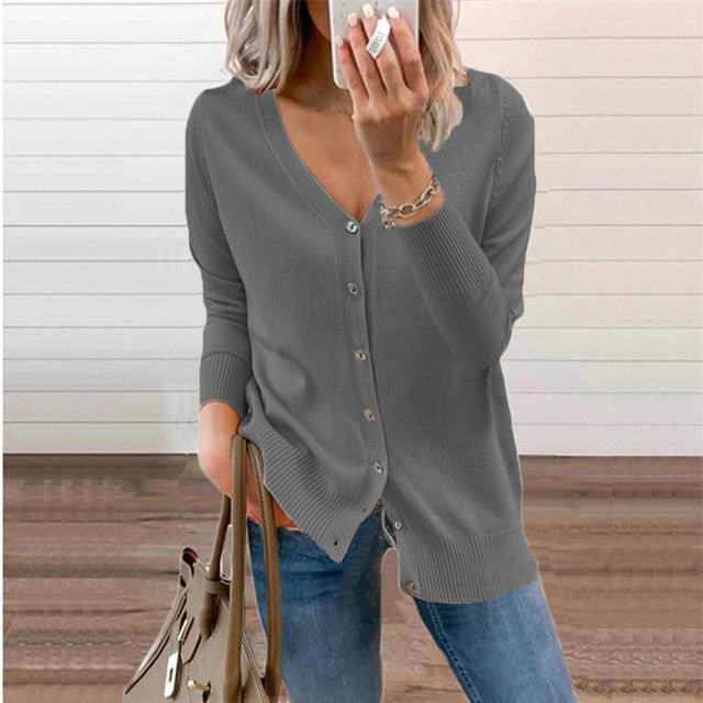 Street-wave Women's Cardigan With Slim Silhouette, Timeless Elegant Comfort, Effortless Wear