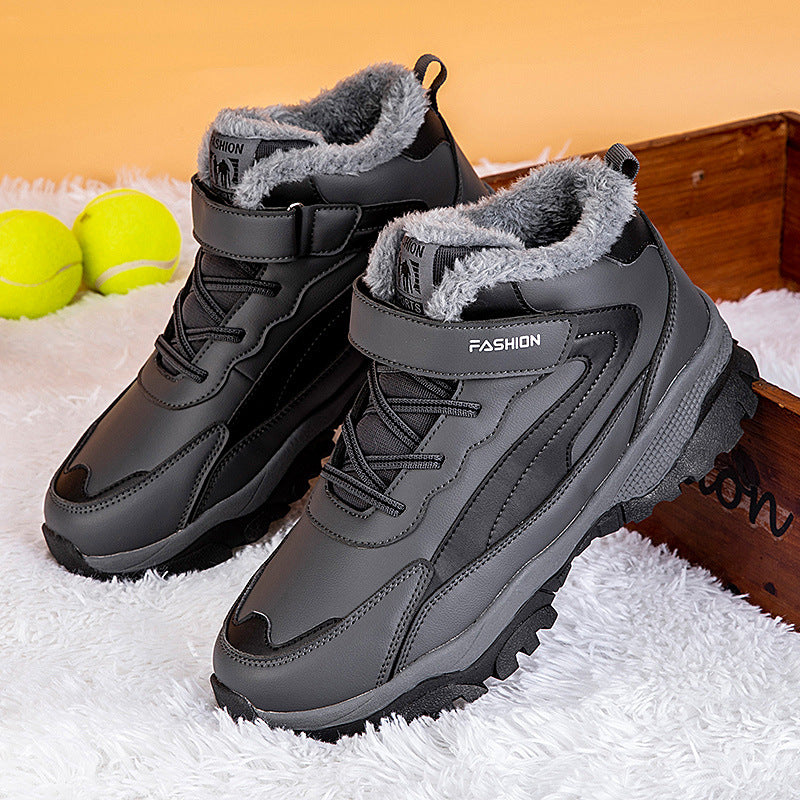 Street-wave Women Warm Lined Winter Boots With Slip Resistant Sole And Adjustable Velcro Strap