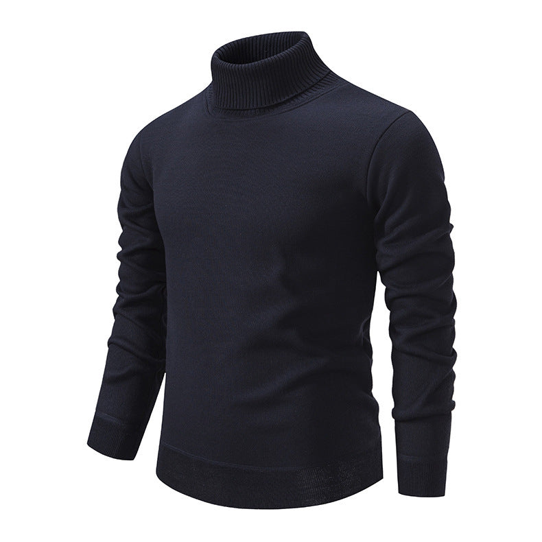 Streetwave Mens Turtleneck Sweater In Soft Knit With Structured Texture For Cozy Warmth