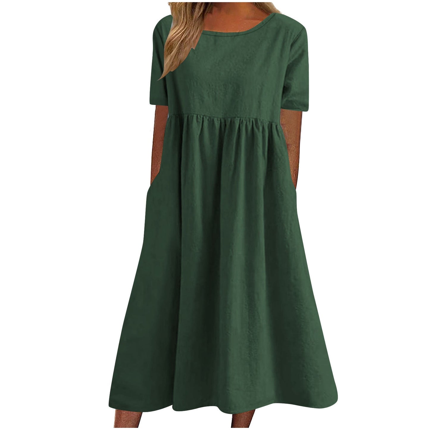 Street-Wave Casual Maxi Dress With Pockets For Women