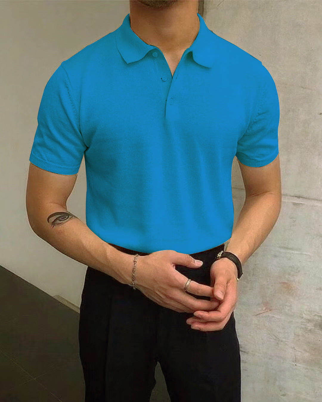 Breathable Cotton Polo Shirt For Men By Street-wave With Elegant Collar For Everyday Comfort