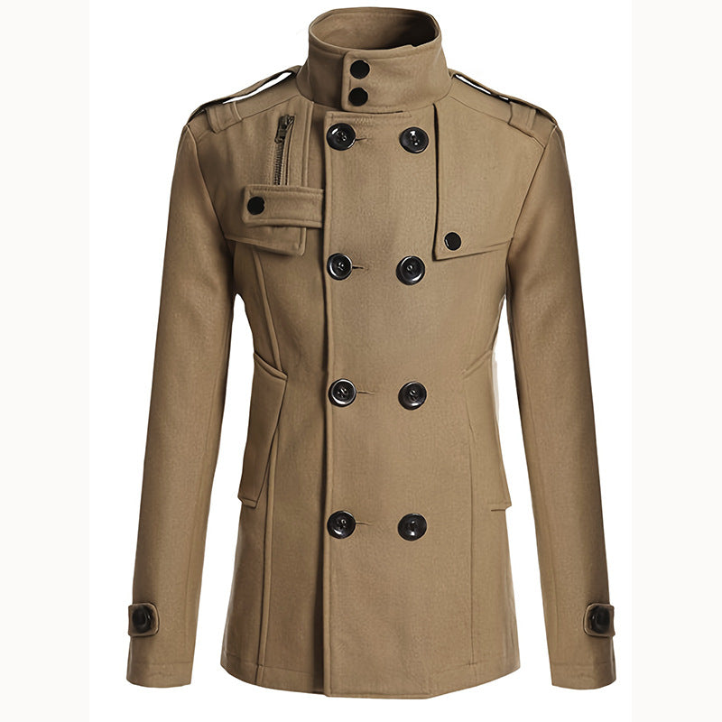 Womens Trench Coat By Street Wave With Asymmetrical Cut And Practical Pockets Warm Stylish Winter