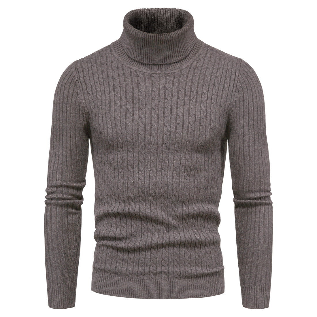 Street-wave Mens Cozy Turtleneck Sweater Soft Knit Warmth For Cold Weather Everyday Comfort