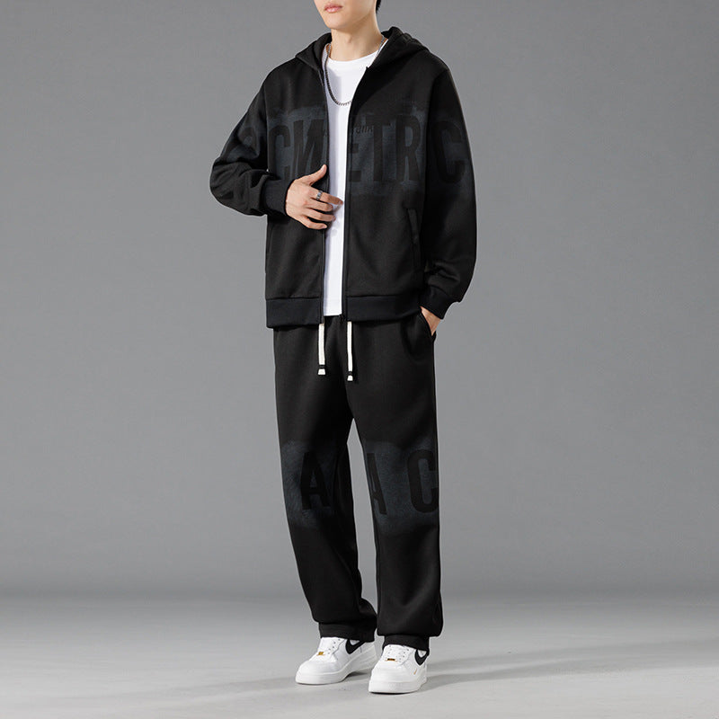 Men's Tracksuit Street-Wave Innovative Design With Practical Pockets Breathable Fabric For Active Men