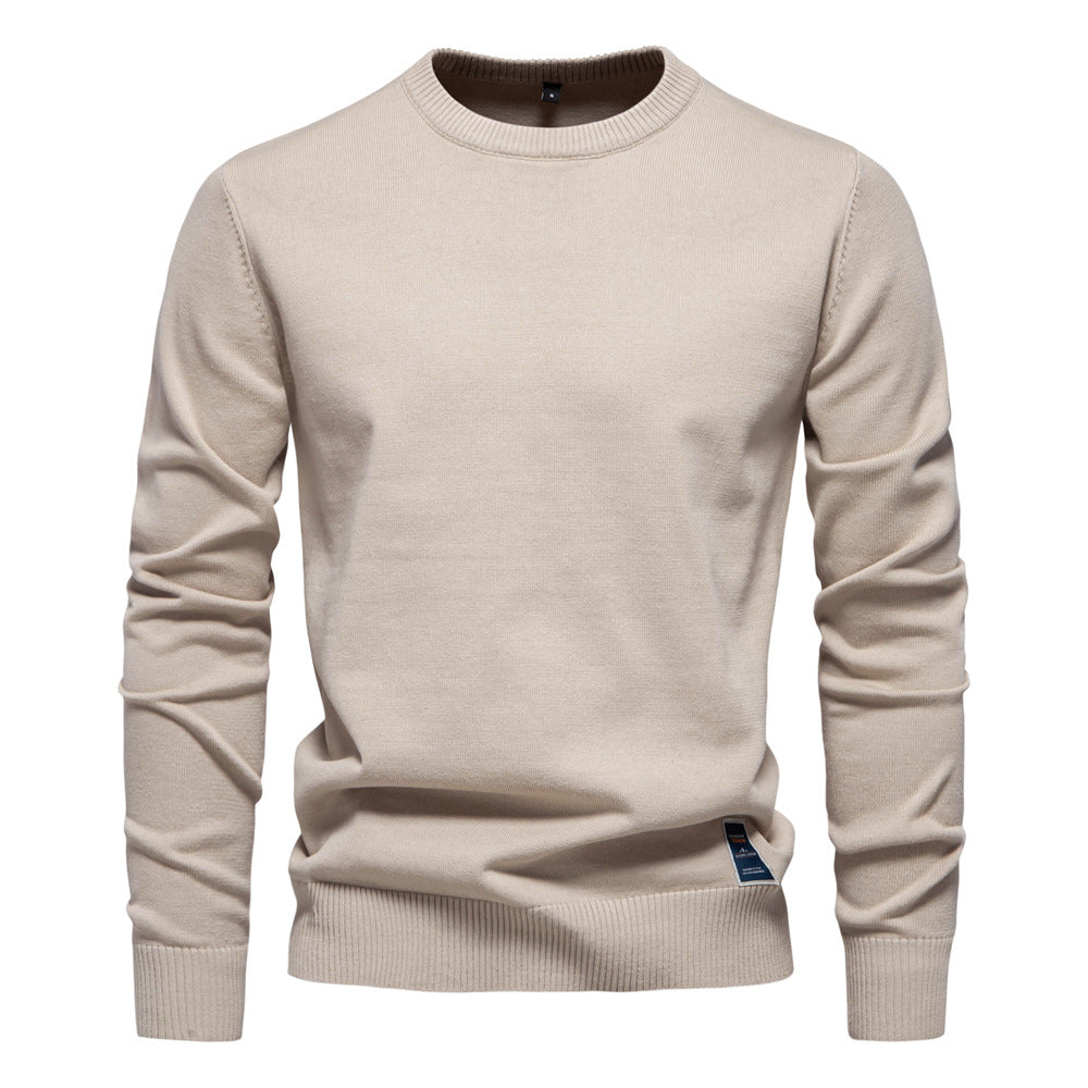 Mens Knit Sweater All Season Comfort Premium Cotton Blend Street-wave For Men Breathable Everyday Fit