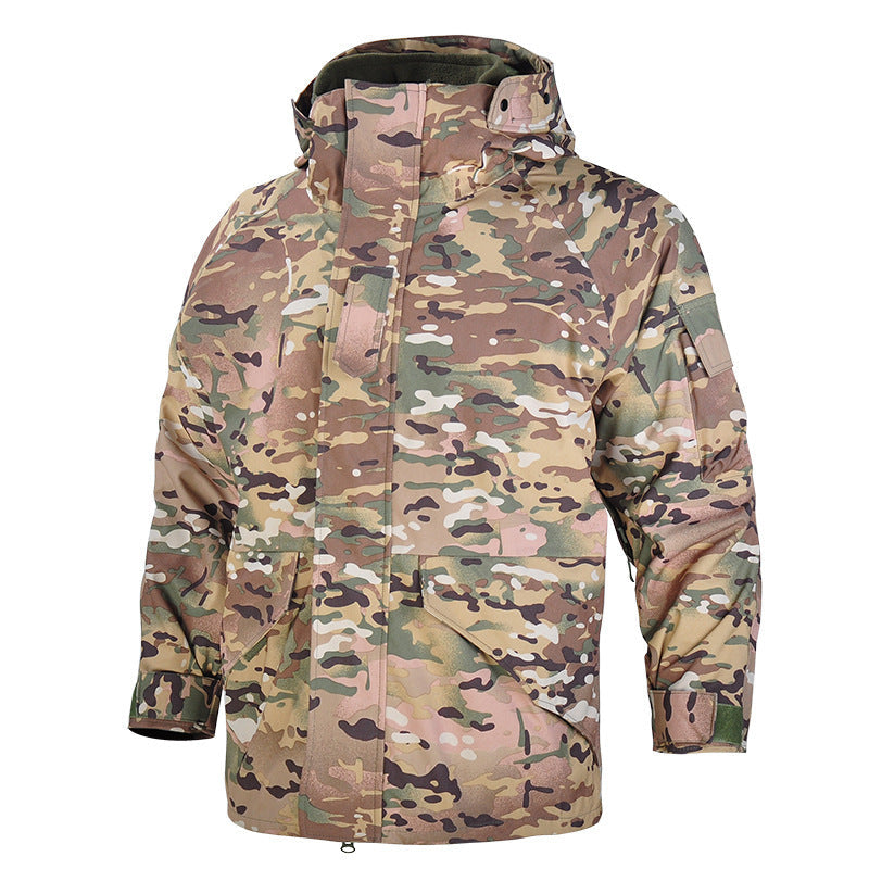 Camouflage Weatherproof Jacket For Men Street-wave Outdoor Gear Water-Repellent And Durable