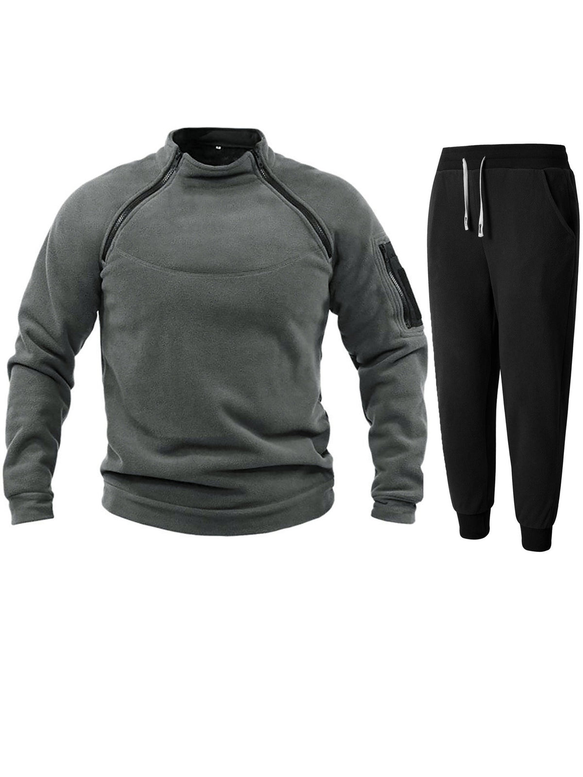 Streetwave Mens Functional Pullover And Jogger Set For Active Athletes Comfort And Performance