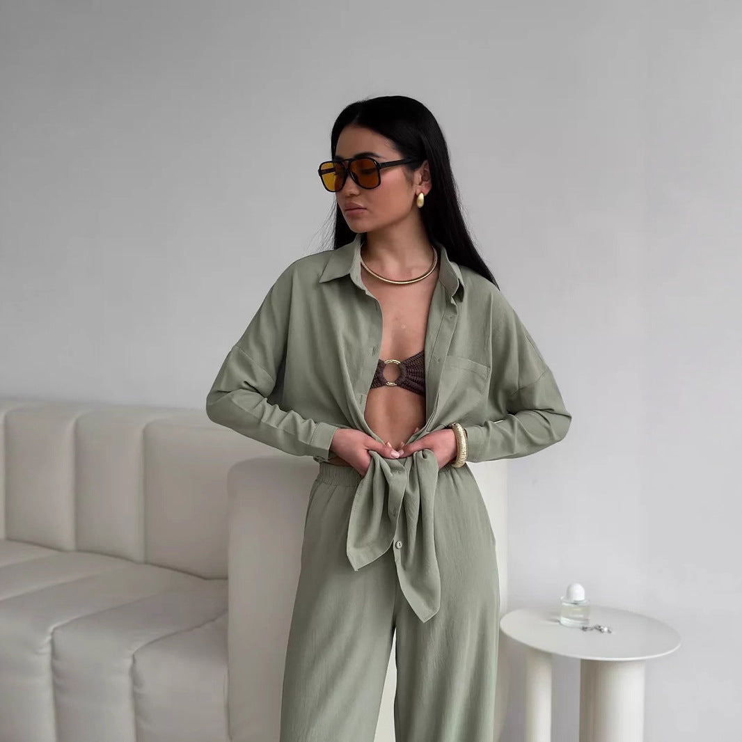 Street-Wave Womens Oversized Blouse With Pockets Lightweight Casual Top For Everyday Comfort