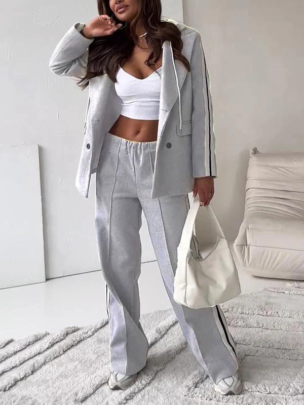 Street-Wave Womens Casual Suit With Modern Cut For Busy Professionals Effortless All-Day Comfort
