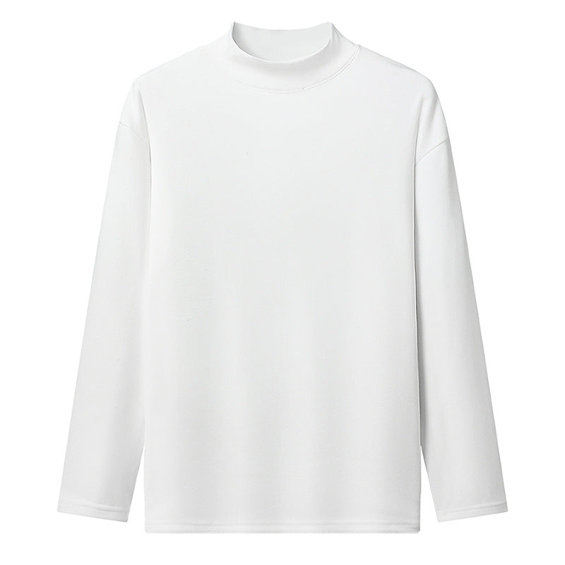 Street Wave Womens Stand Collar Long Sleeve Shirt Breathable Warm Comfort Elegant Minimal Design