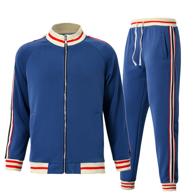 Street-wave Men's Tracksuit With Modern Design And Functional Details For Sports And Leisure