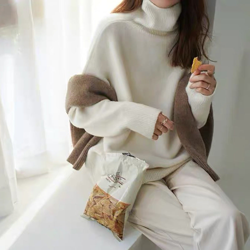 Streetwave Womens Wool Blend Turtleneck Sweater Cozy Warmth For Everyday Casual Wardrobe Essential