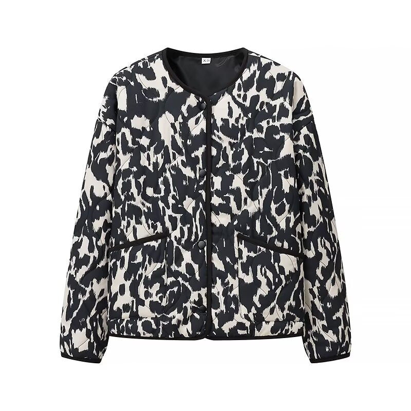 Street Wave Womens Quilted Jacket With Modern Pattern And Practical Pockets For Everyday Wear And Comfort