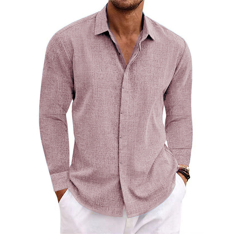 Street Wave Men's Breathable Cotton Casual Shirt With Long Sleeves Modern Fit Everyday