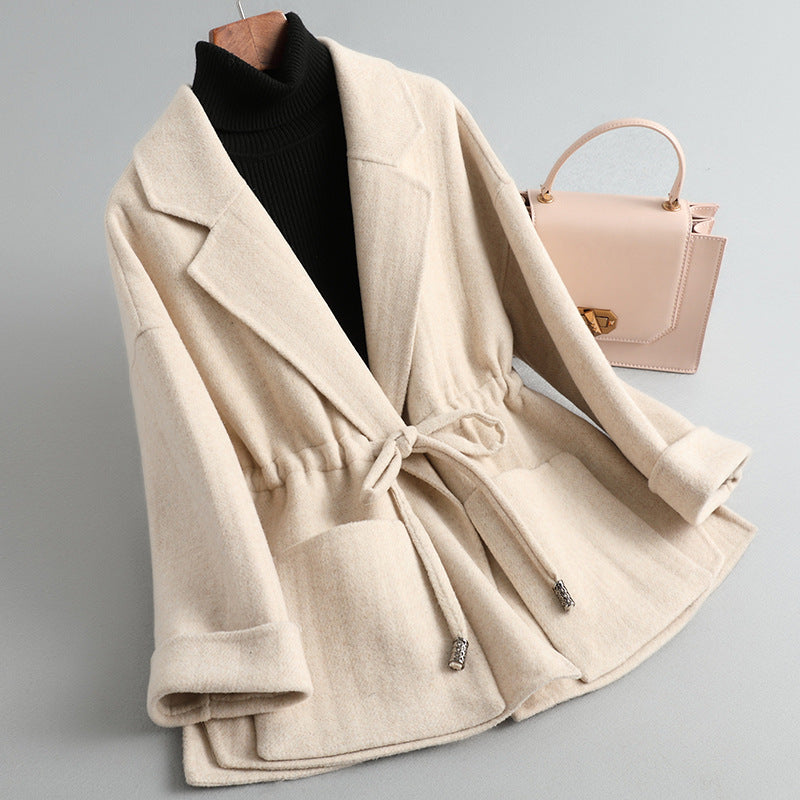 Street-Wave Grey Wrap Knit Cardigan With Belt Tie Waist For Women - Cozy, Chic Outerwear