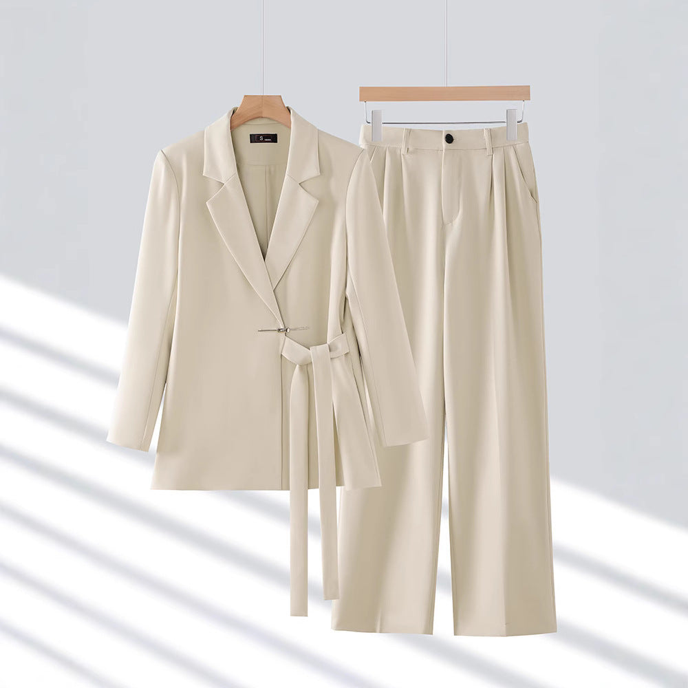 Street-Wave Gabriella Womens Tailored Suit Set With Long Blazer
