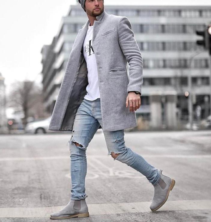 Streetwave Manhattan Coat For Men Slim Fit With Side Pockets Elegant Winter Style