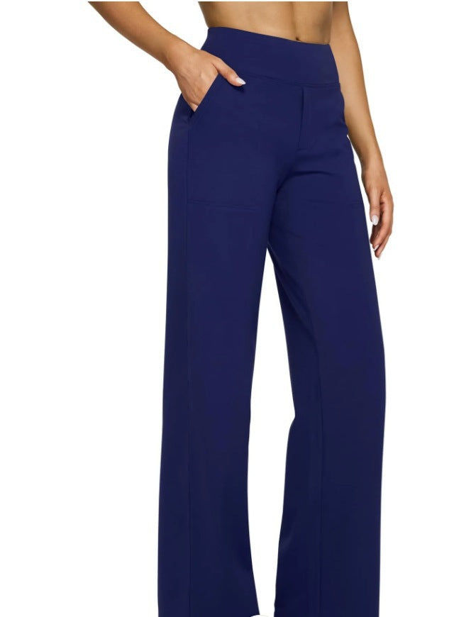 Street-wave Womens Wide-Leg Lounge Pants With Elastic Waistband For Maximum Comfort