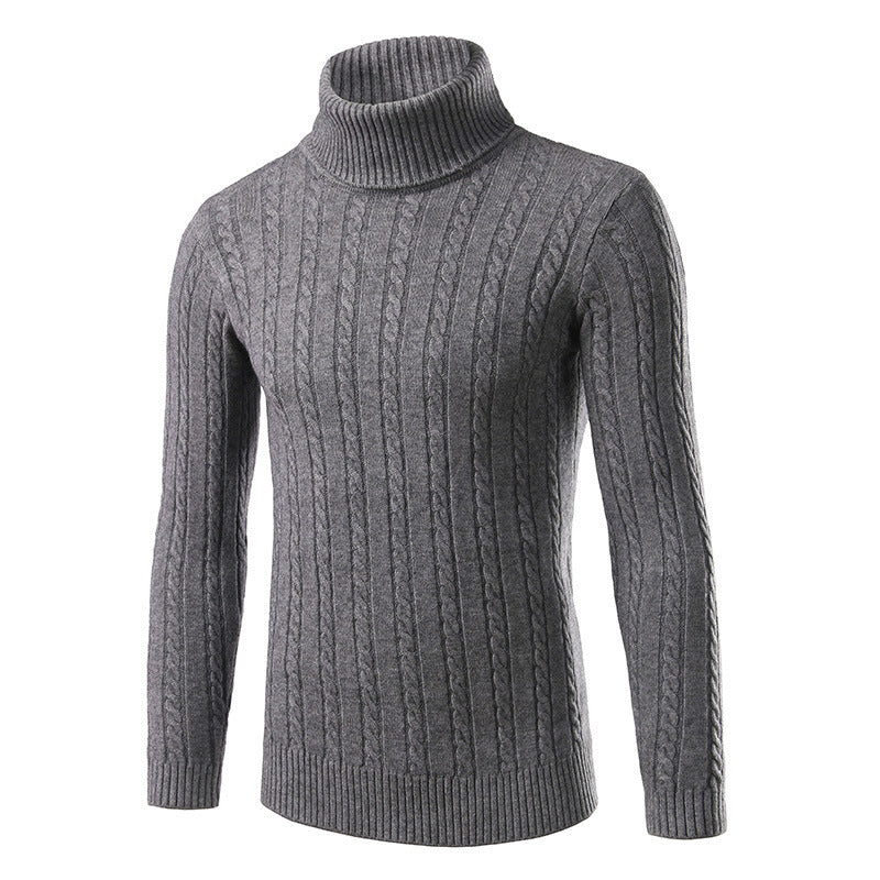 Street-Wave Men's Cable Knit Turtleneck Sweater Soft Wool Warmth Timeless Style Quality