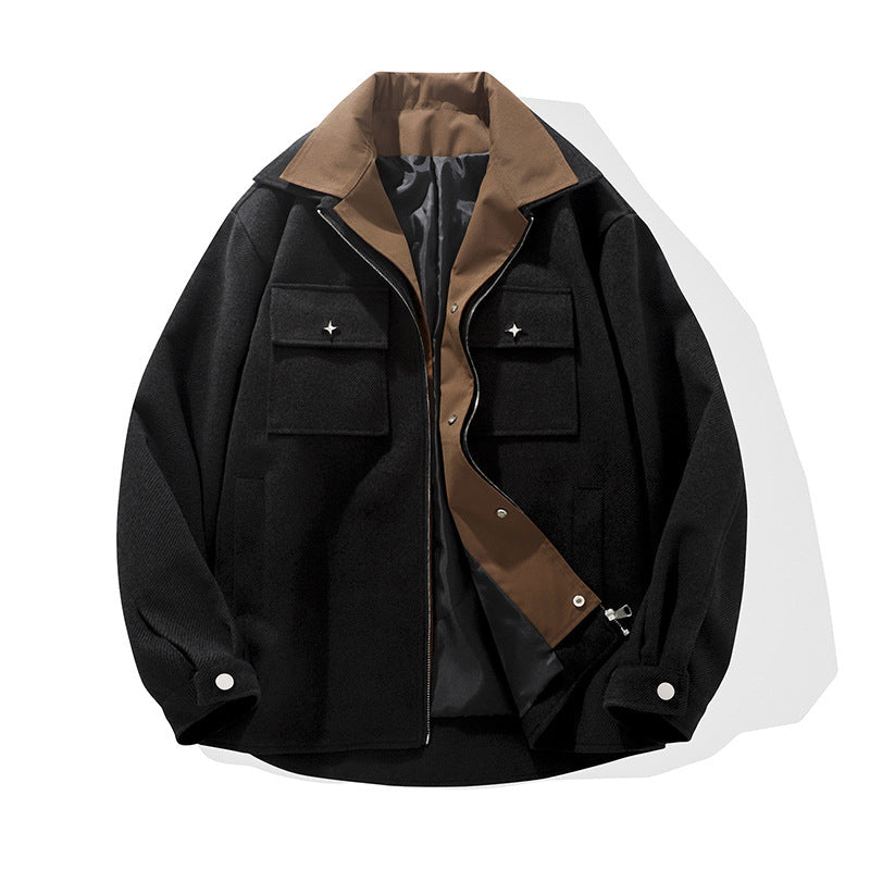 StreetWave Mens Trendy Transitional Jacket With Two Practical Pockets For Modern Style