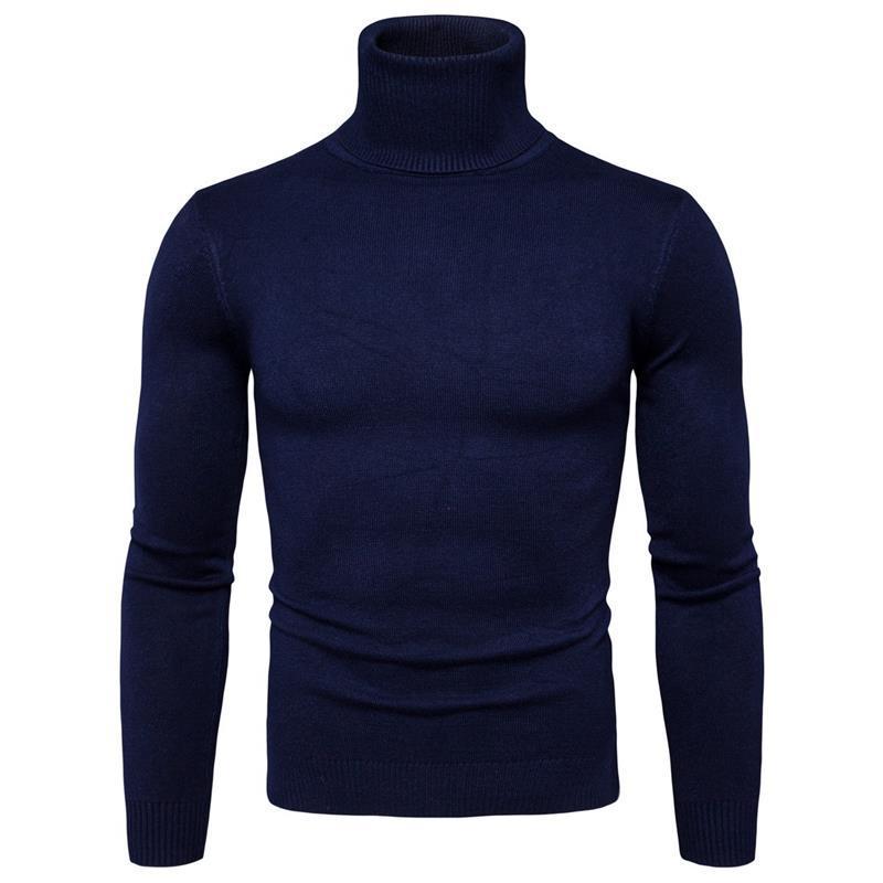 Merino Wool Turtleneck Sweater For Men By Street Wave Premium Soft Breathable Warmth