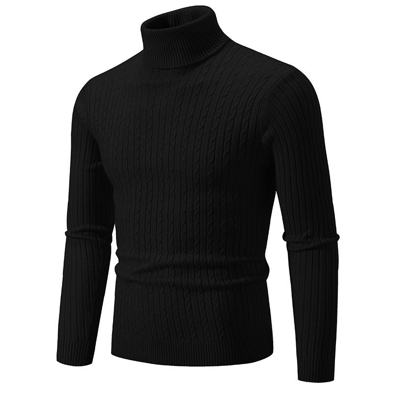 Streetwave Mens Knit Turtleneck Sweater Cozy Versatile Warmth For Office And Casual Wear