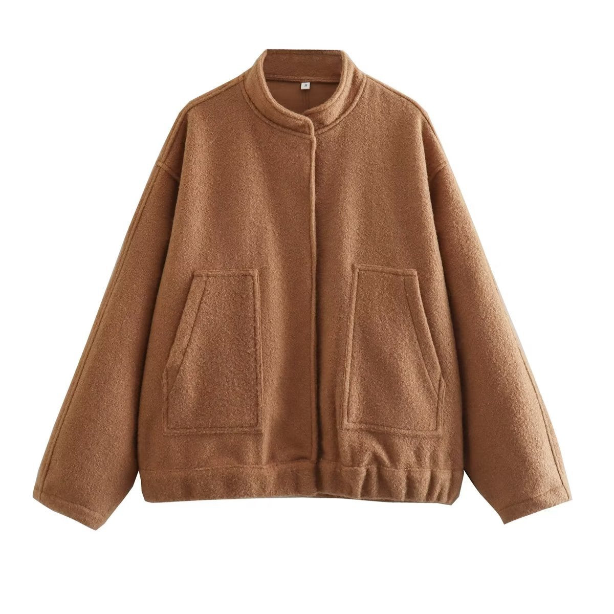 Streetwave Women Oversized Wool Coat Warm Breathable Wool Blend For Chic Everyday Style