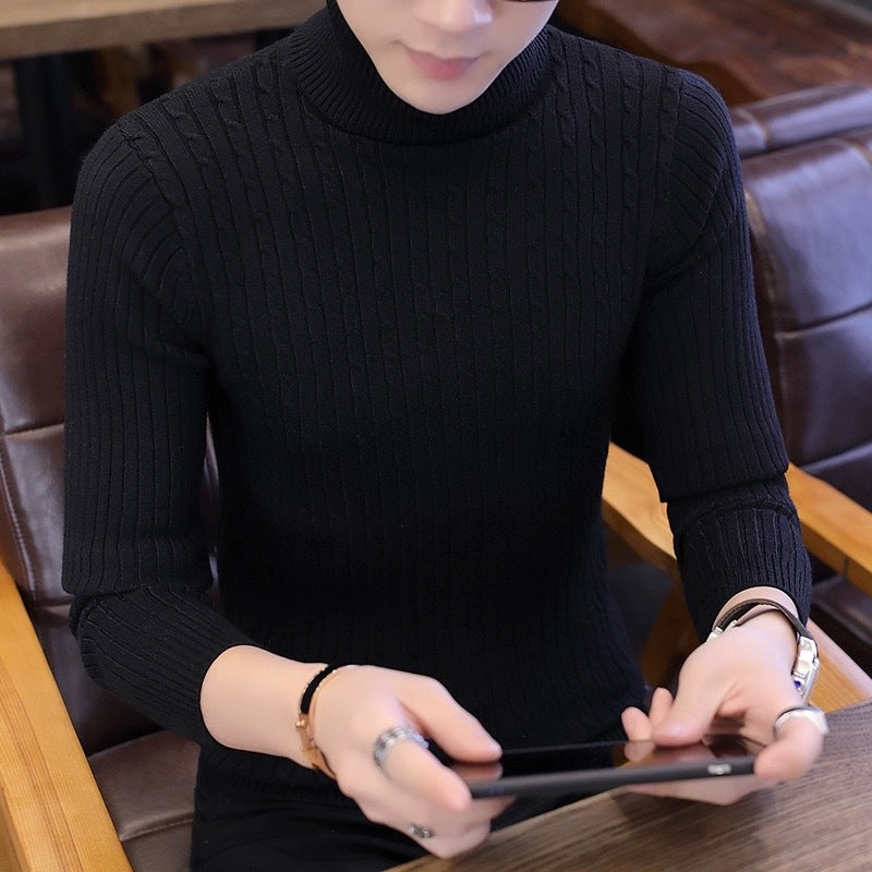 Street Wave Womens Turtleneck Knit Sweater With Ribbed Pattern Cozy Warmth For Women