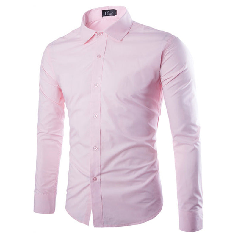 Streetwave Mens Elegant Long Sleeve Dress Shirt For Daily And Formal Wear With Smart Comfort