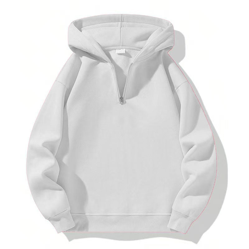 Street-Wave Men's Half Zip Hoodie Breathable Cotton Athletic Comfort For Sport And Everyday