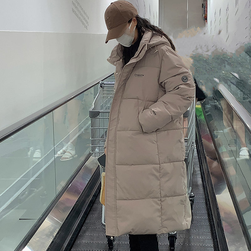 Street-Wave Women Long Puffer Coat With Hood And High Collar For Winter Warmth All-Weather Comfort