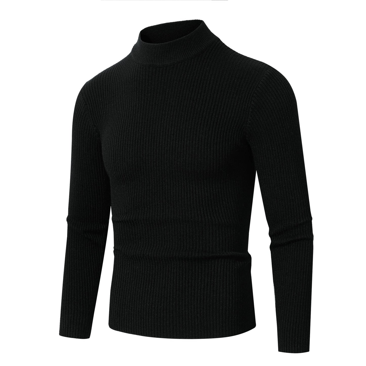 Street Wave Mens Fine Wool Turtleneck Sweater Premium Comfort Versatile For Office Or Casual Wear