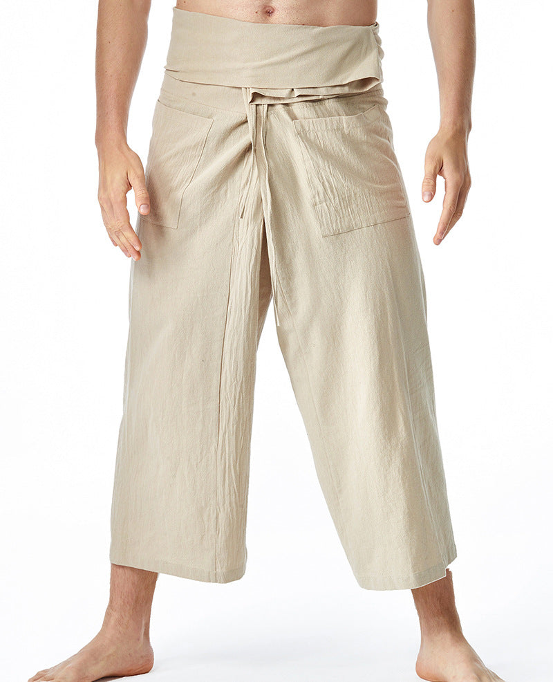 Streetwave Mens Casual Pleated Trousers With Side Pockets For Everyday Comfort Wear