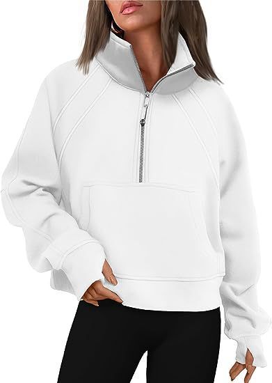 Street-Wave Women's Cozy Half Zip Hoodie With Kangaroo Pocket For Everyday Comfort And Warmth