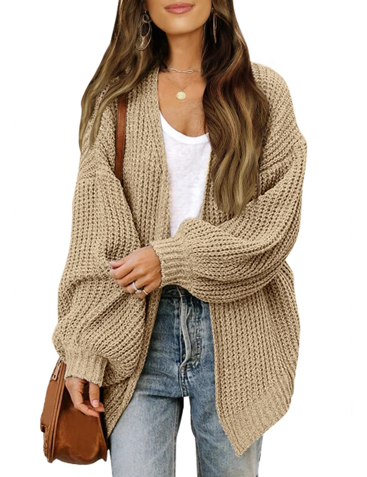 Street-wave Women's Loose-Fit Knit Cardigan Cozy Casual Essential for Women Versatile Everyday Wear