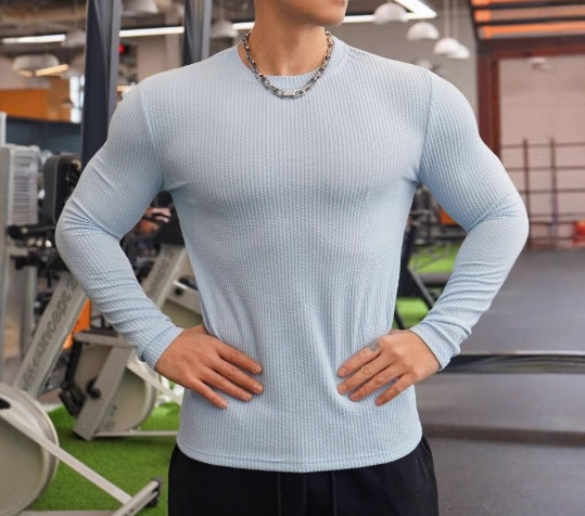 Mens Structured Fabric Long Sleeve Shirt Streetwave For Gym And Everyday Comfort And Versatility