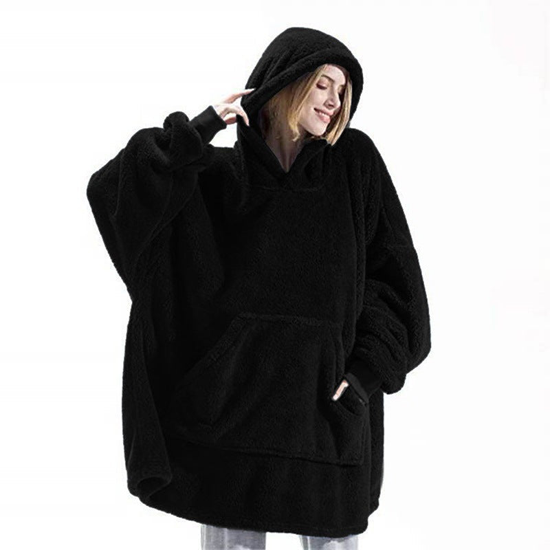Streetwave Cozy Oversized Fleece Hoodie Jacket For Women With Kangaroo Pocket Ultra Soft Comfort