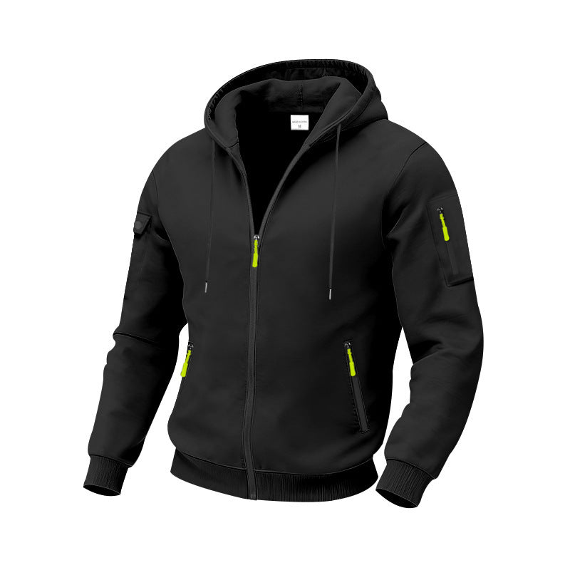 Streetwave Mens Functional Hoodie With Technical Pockets For Active Outdoors And All Day Comfort