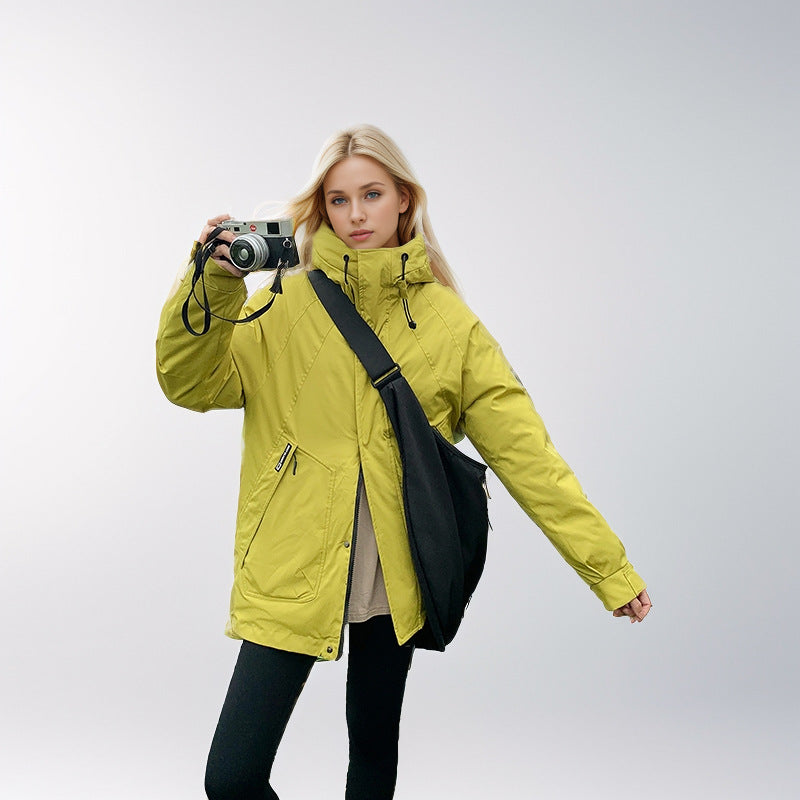 Street-wave Womens Insulated Functional Jacket With High Collar And Strategic Pockets