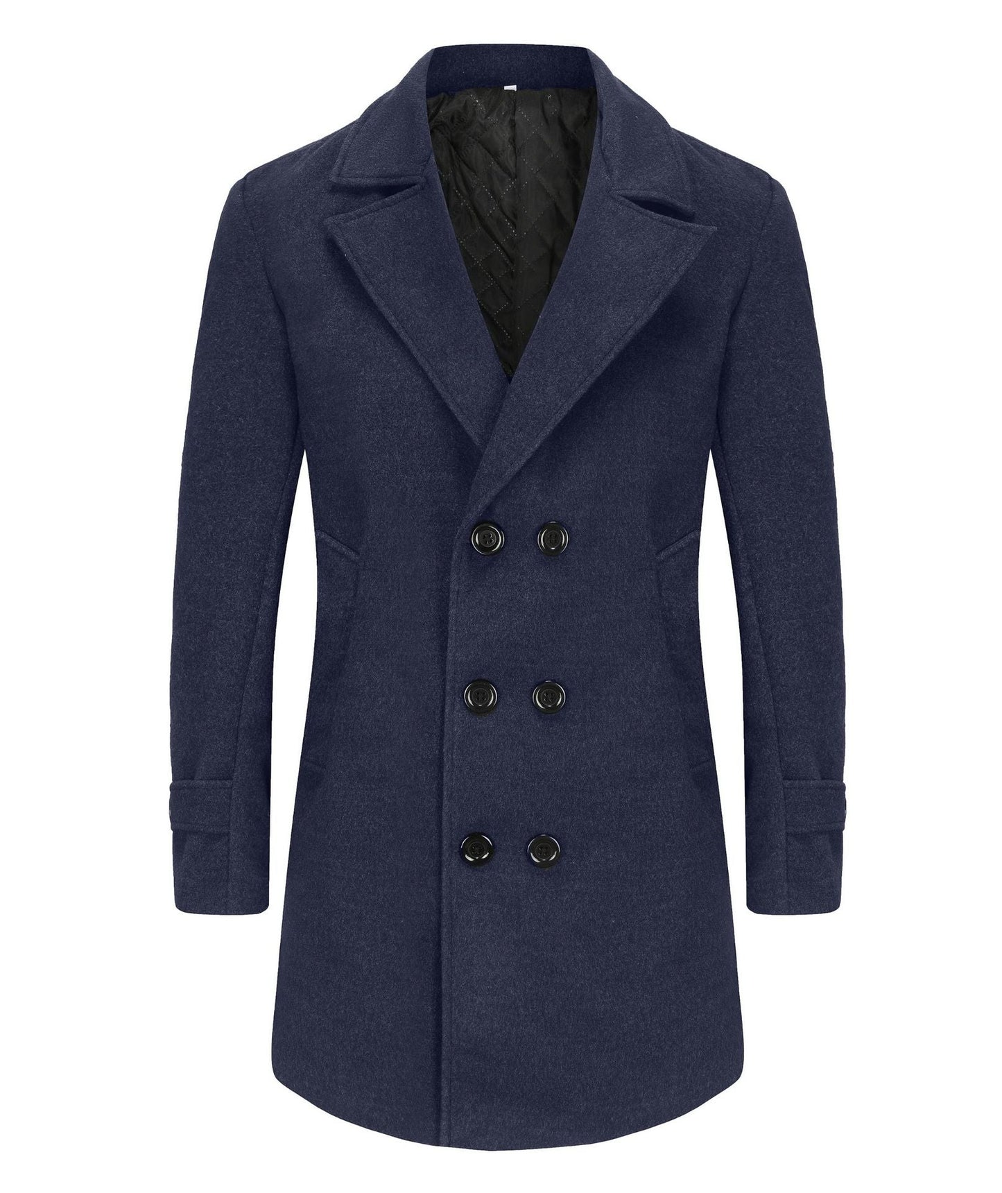 Street-wave Wool Double-Breasted Coat For Men Timeless Warmth And Elegant Style Premium