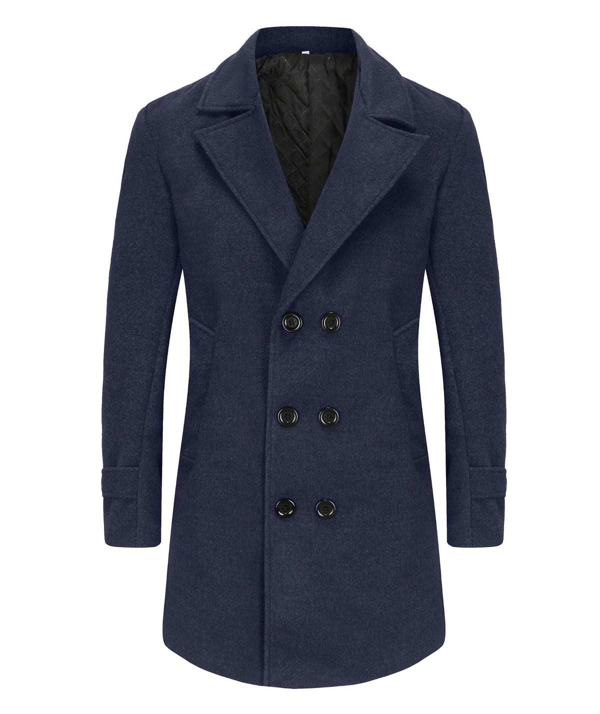 Street-wave Wool Double-Breasted Coat For Men Timeless Warmth And Elegant Style Premium