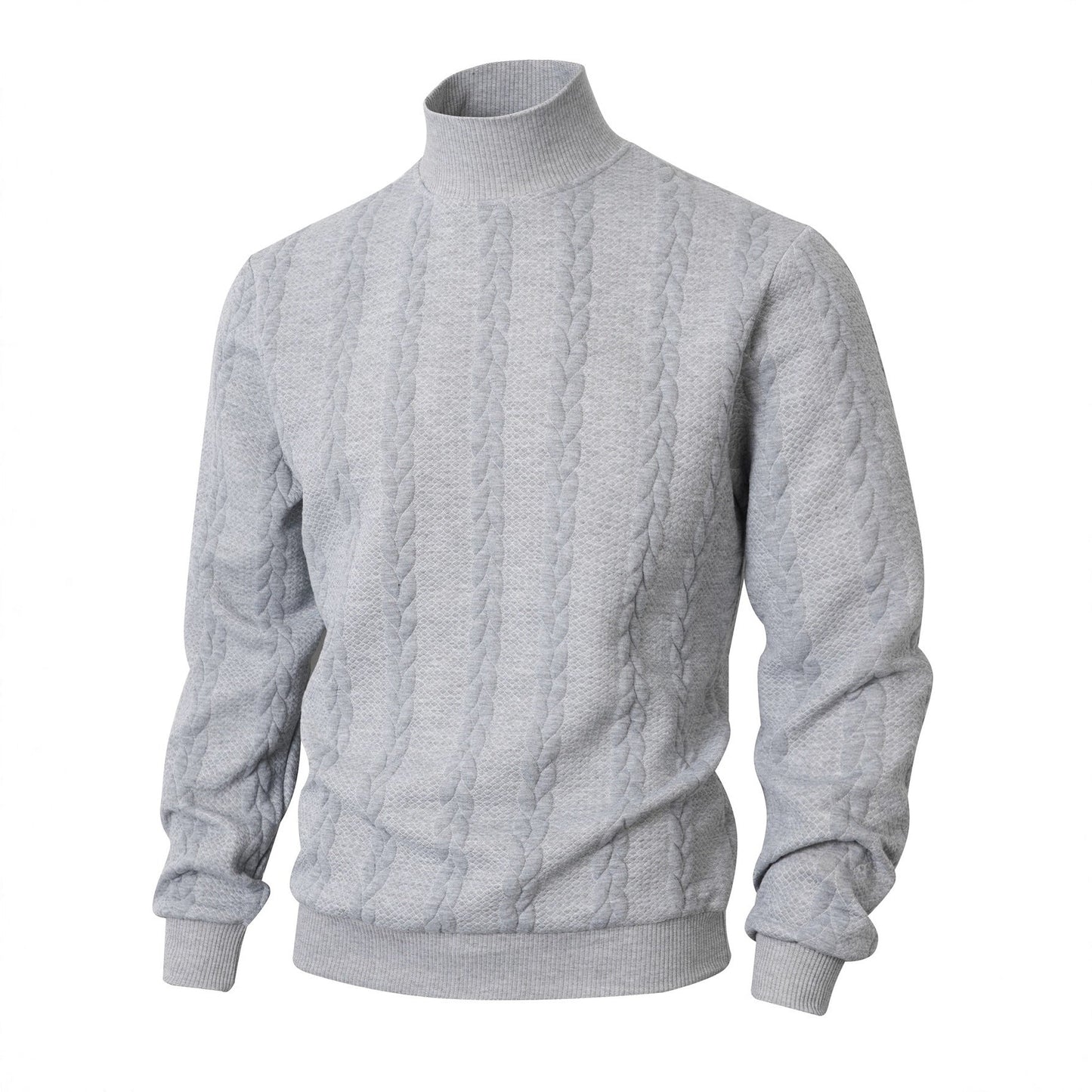 Mens High Collar Cable Knit Sweater By Streetwave For Men Soft Warm Comfort All Day Style