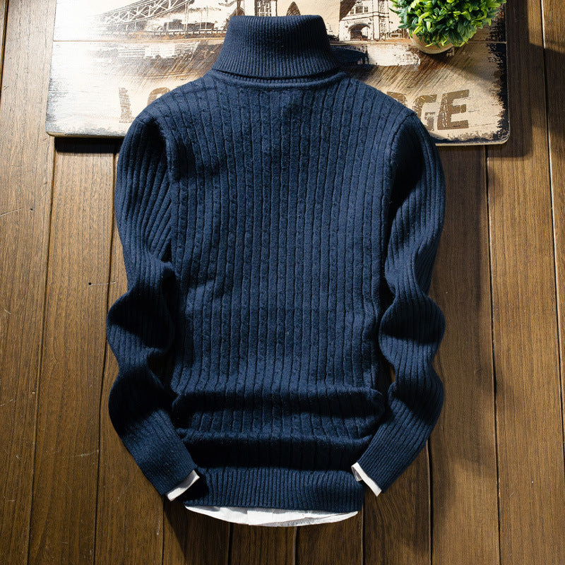 Street-wave Men Cable Knit Turtleneck Sweater For Warmth And Classic Style In Premium Quality