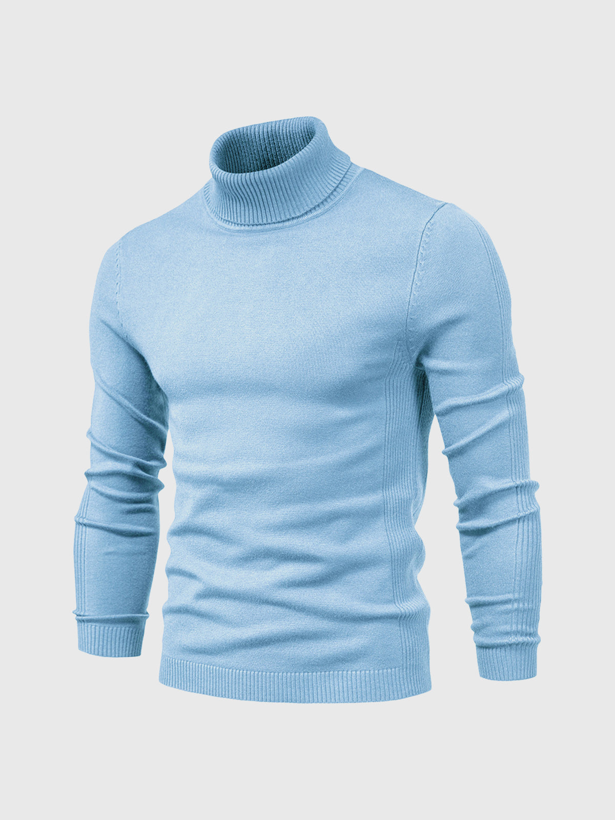 Turtleneck Sweater For Men Street Wave Machine Washable Cotton Soft Comfort Classic Fit
