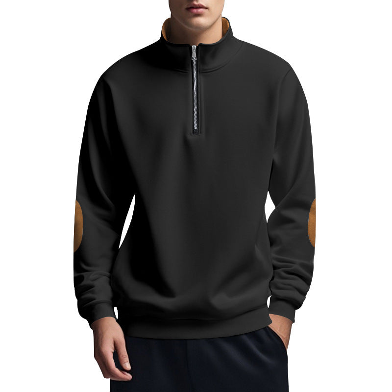 Street Wave Mens Zip Neck Pullover For Active Men Performance Comfort And Style Versatile