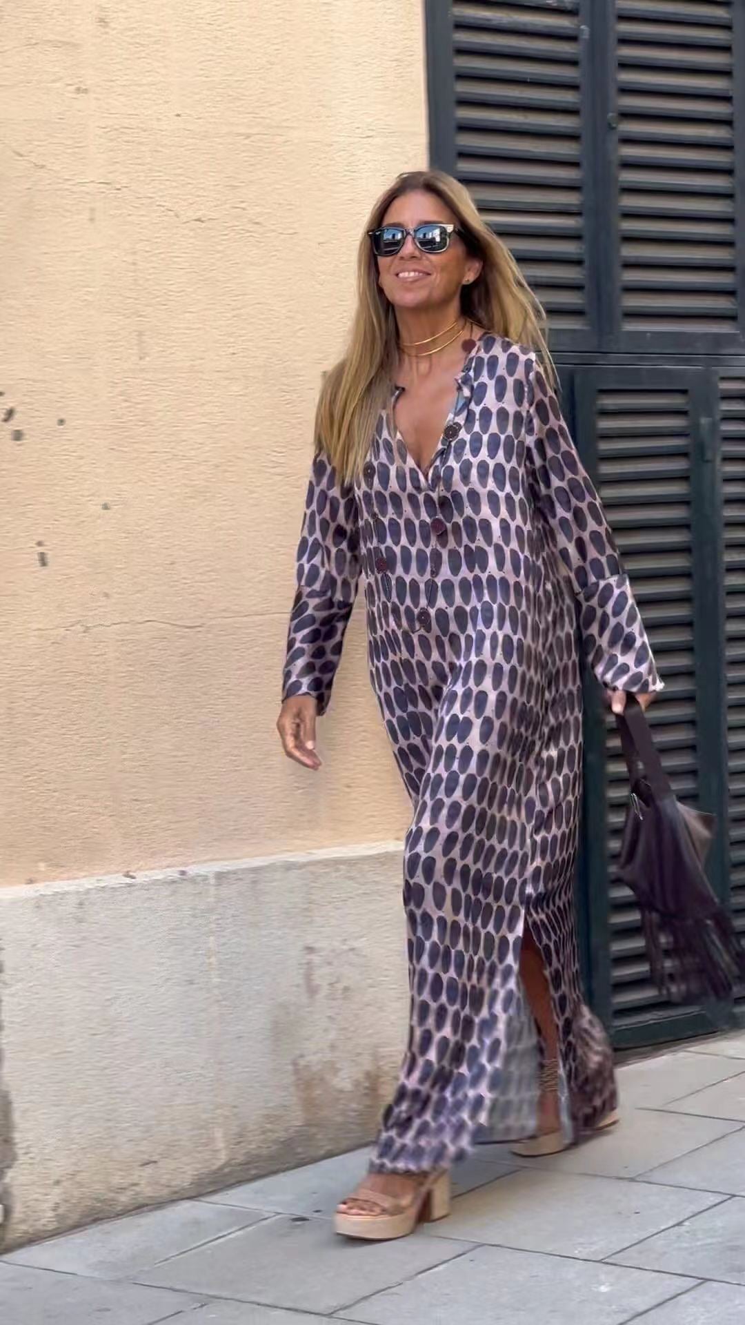 Street-Wave Women Maxi Dress With Modern Patterns For Fashion-Forward Women And All-Day Comfort