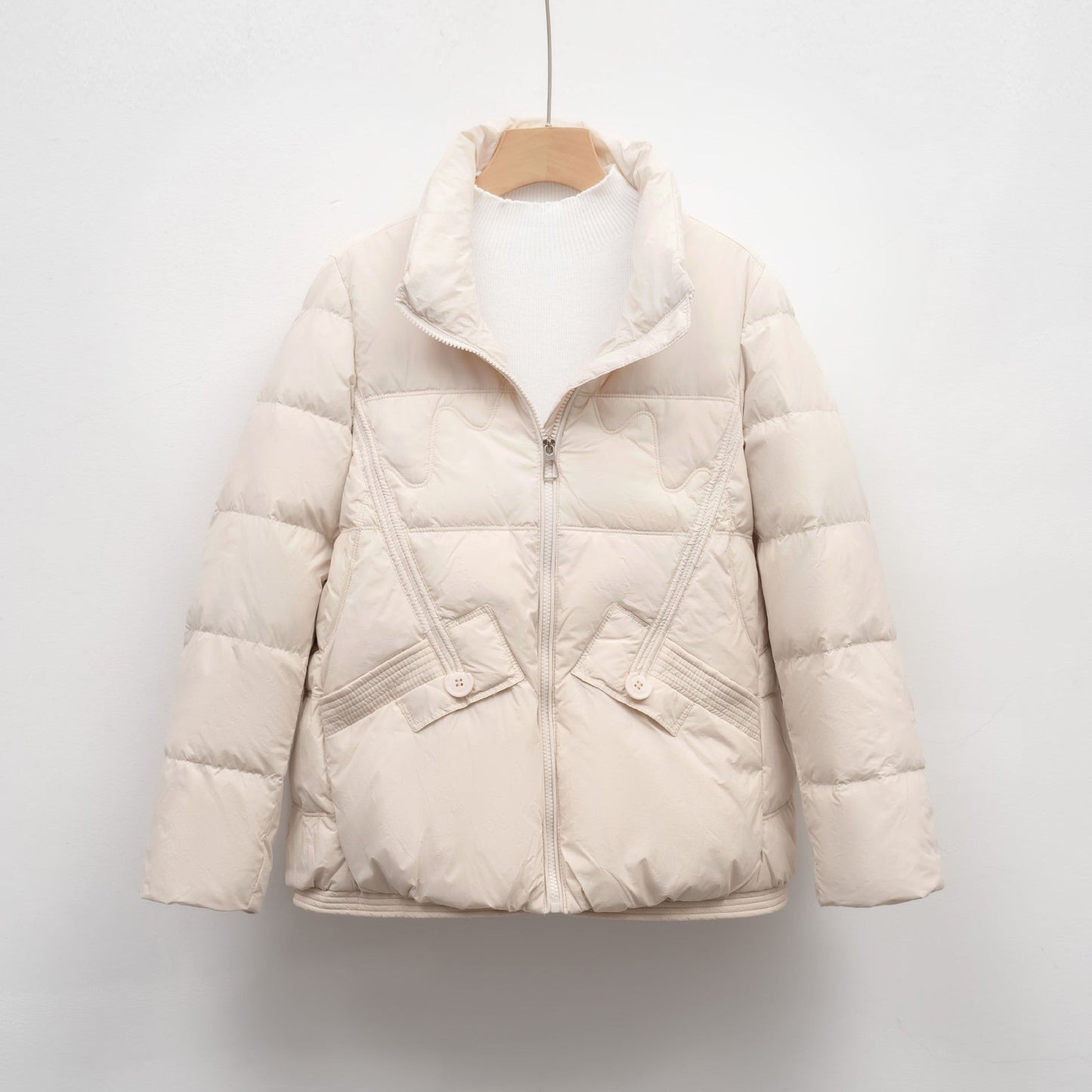 Street-Wave Women's Quilted Winter Jacket With High Collar And Practical Pockets
